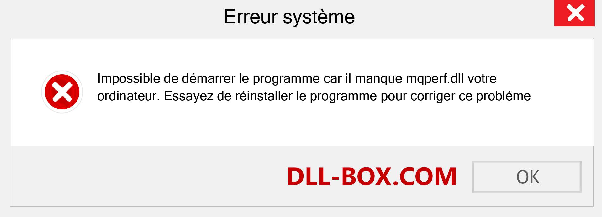 Le fichier mqperf.dll est manquant ?. Télécharger pour Windows 7, 8, 10 - Correction de l'erreur manquante mqperf dll sur Windows, photos, images